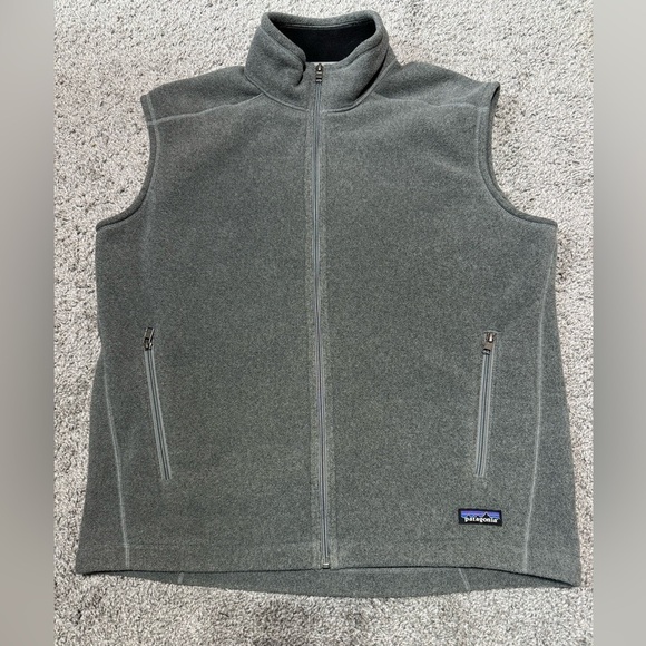 Patagonia Other - Patagonia Synchilla Fleece Vest Men SZ L Gray Sleeveless Full Zip Polyester